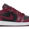Jordan 1 Low Black Dark Beetroot