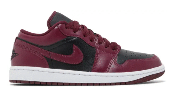 Jordan 1 Low Black Dark Beetroot
