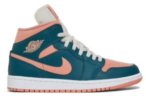 Jordan 1 Mid Dark Teal Green W