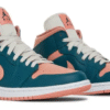 Jordan 1 Mid Dark Teal Green W